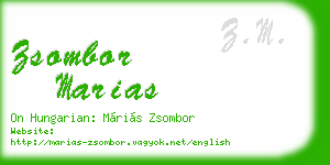 zsombor marias business card